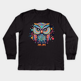 Owl Happy International Dot Day 2024 Polka Dot Men Women Kids Kids Long Sleeve T-Shirt